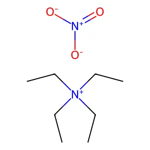 三乙基乙铵硝酸盐 structure