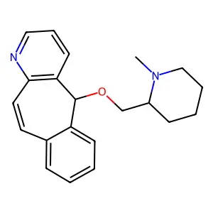 5H-Benzo(4,5)cyclohepta(1,2-b)pyridine, 5-((1-methylpiperid-2-yl)methoxy)- structure