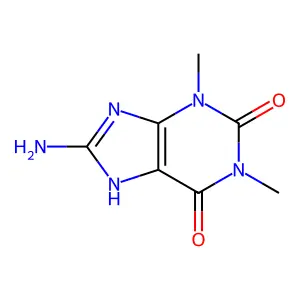 8-Aminotheophylline structure