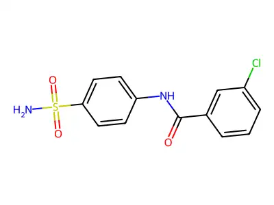 3-chloro-N-(4-sulfamoylphenyl)benzamide structure