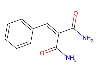 Propanediamide, 2-(phenylmethylene)- structure