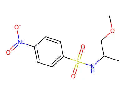 N-(1-methoxypropan-2-yl)-4-nitrobenzenesulfonamide structure
