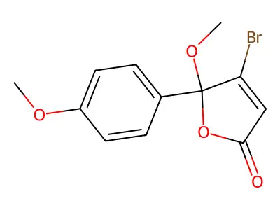 4-Bromo-5-methoxy-5-(4-methoxyphenyl)-2(5H)-furanone structure