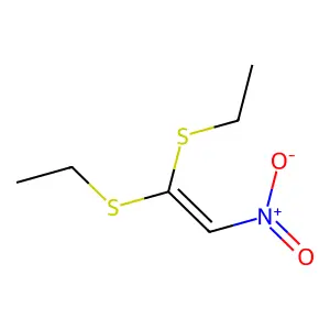 1,1-双(乙硫基)-2-硝基乙烯 structure