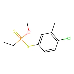 Phosphonodithioic acid, ethyl-, S-4-chloro-m-tolyl O-methyl ester structure