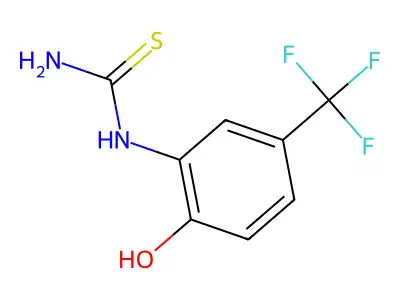 Urea, 2-thio-1-(alpha,alpha,alpha-trifluoro-6-hydroxy-m-tolyl)- structure