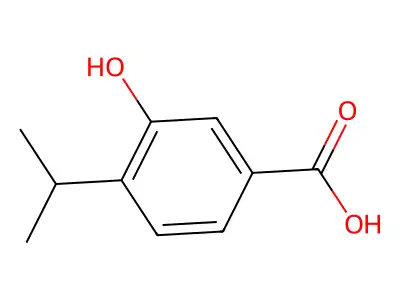 3-羟基-4-异丙基苯甲酸 structure