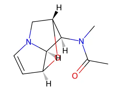 Loline, 5,6-dehydro-N-acetyl- structure