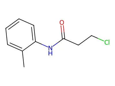 3-chloro-N-(2-methylphenyl)propanamide structure
