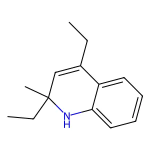 2,4-Diethyl-1,2-dihydro-2-methylquinoline structure