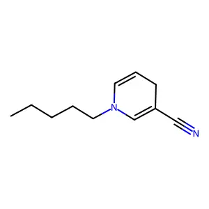 Nicotinonitrile, 1,4-dihydro-1-pentyl- structure