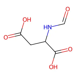 N-甲酰基-L-天冬氨酸 structure