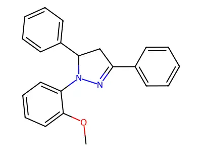 2-(2-Methoxyphenyl)-3,5-diphenyl-3,4-dihydropyrazole structure