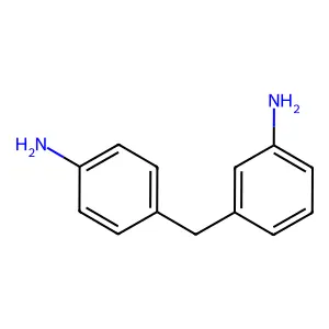 Benzenamine, 3-((4-aminophenyl)methyl)- structure