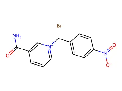 3-(Aminocarbonyl)-1-(4-nitrobenzyl)pyridinium bromide structure