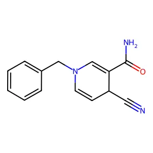 1-Benzyl-4-cyano-1,4-dihydropyridine-3-carboxamide structure
