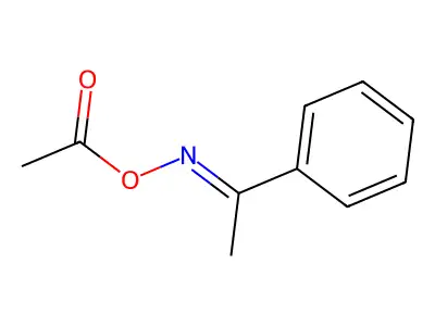 Acetophenone O-acetyl oxime structure