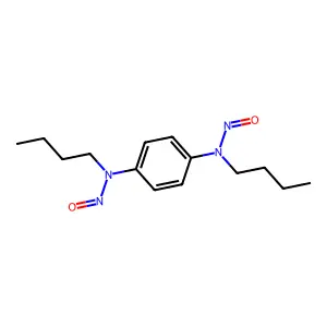 N,N'-1,4-亚苯基双(N-丁基亚硝胺) structure
