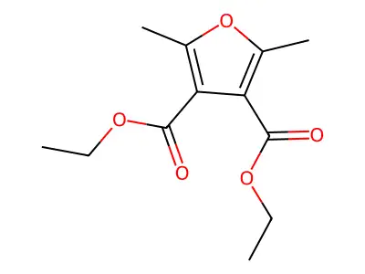 Diethyl 2,5-dimethyl-3,4-furandicarboxylate structure