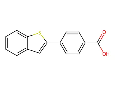 4-[Benzo(B)thiophen-2-YL]benzoic acid structure