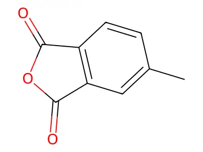 4-甲基邻苯二甲酸酐 structure