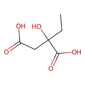 2-Hydroxy-2-ethylsuccinic acid structure