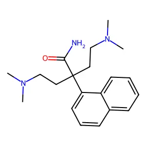 1-Naphthaleneacetamide, alpha,alpha-bis(2-(dimethylamino)ethyl)- structure