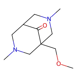 3,7-Diazabicyclo[3.3.1]nonan-9-one, 1-(methoxymethyl)-3,7-dimethyl- structure