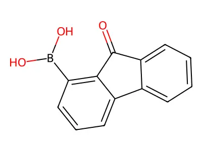 (9-Oxo-9H-fluoren-1-YL)boronic acid structure