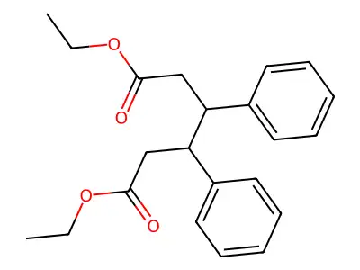 Diethyl 3,4-diphenylhexanedioate structure