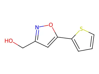[5-(Thiophen-2-yl)-1,2-oxazol-3-yl]methanol structure