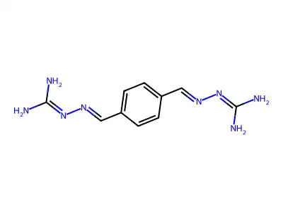 2,2a(2)-(1,4-Phenylenedimethylidyne)bis[hydrazinecarboximidamide] structure