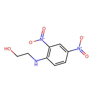 Ethanol, 2-((2,4-dinitrophenyl)amino)- structure