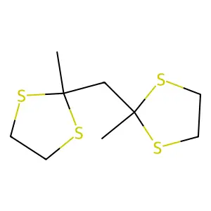 2,2'-亚甲基双(2-甲基-1,3-二硫戊环) structure