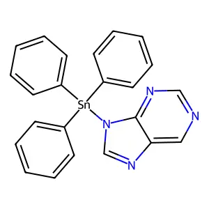 9-(Triphenylstannyl)-9H-purine structure