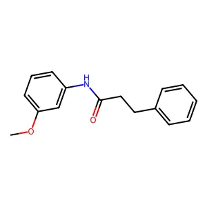 N-(3-甲氧基苯基)-3-苯基丙酰胺 structure
