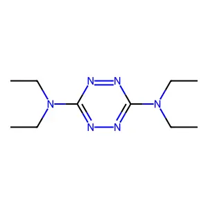 3,6-Bis(diethylamino)-1,2,4,5-tetrazine structure