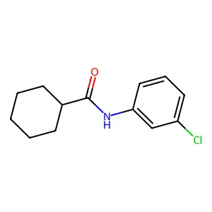 N-(3-chlorophenyl)cyclohexanecarboxamide structure