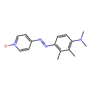 Benzenamine, N,N,2,3-tetramethyl-4-(4-pyridinylazo)-, N-oxide structure