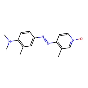 4-[[4-(Dimethylamino)-m-tolyl]azo]-3-methylpyridine 1-oxide structure