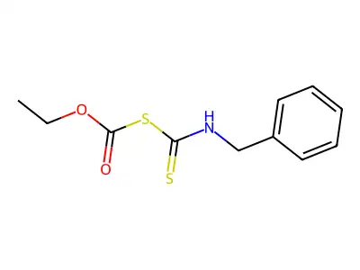 Carbonic acid, thio-, anhydrosulfide with benzyldithiocarbamic acid, ethyl ester structure
