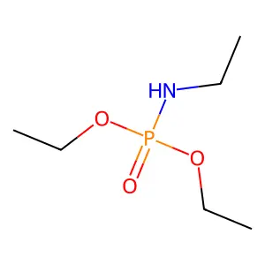 N-diethoxyphosphorylethanamine structure