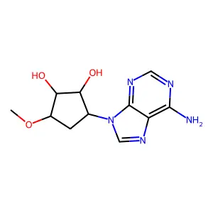 (1s,2s,3r,5s)-3-(6-Aminopurin-9-yl)-5-methoxy-cyclopentane-1,2-diol structure