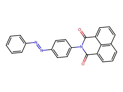 1H-Benz[de]isoquinoline-1,3(2H)-dione, 2-[4-(2-phenyldiazenyl)phenyl]- structure
