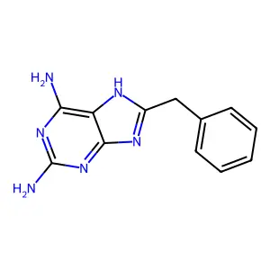 8-Benzyl-9H-purine-2,6-diamine structure