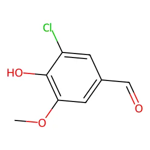 3-Chloro-4-hydroxy-5-methoxybenzaldehyde structure