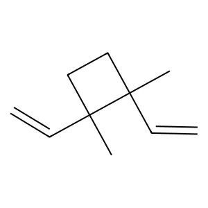 trans-1,2-Diethenyl-1,2-dimethylcyclobutane structure