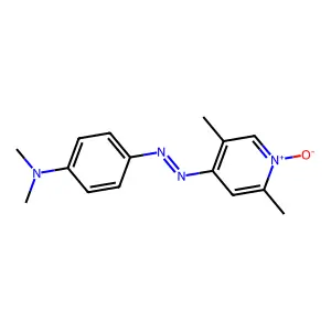 2,5-LUTIDINE, 4-((p-(DIMETHYLAMINO)PHENYL)AZO)-, 1-OXIDE structure