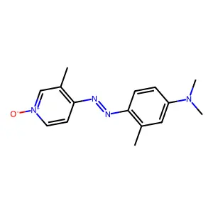 4-[[4-(Dimethylamino)-o-tolyl]azo]-3-methylpyridine 1-oxide structure