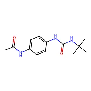 N-[4-(叔丁基氨甲酰基氨基)苯基]乙酰胺 structure